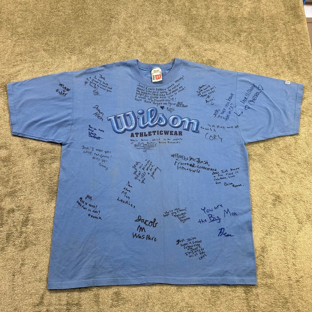 Calling‎ Josh!!! Wilson Custom vintage T shirt! Mens XL, Y2K